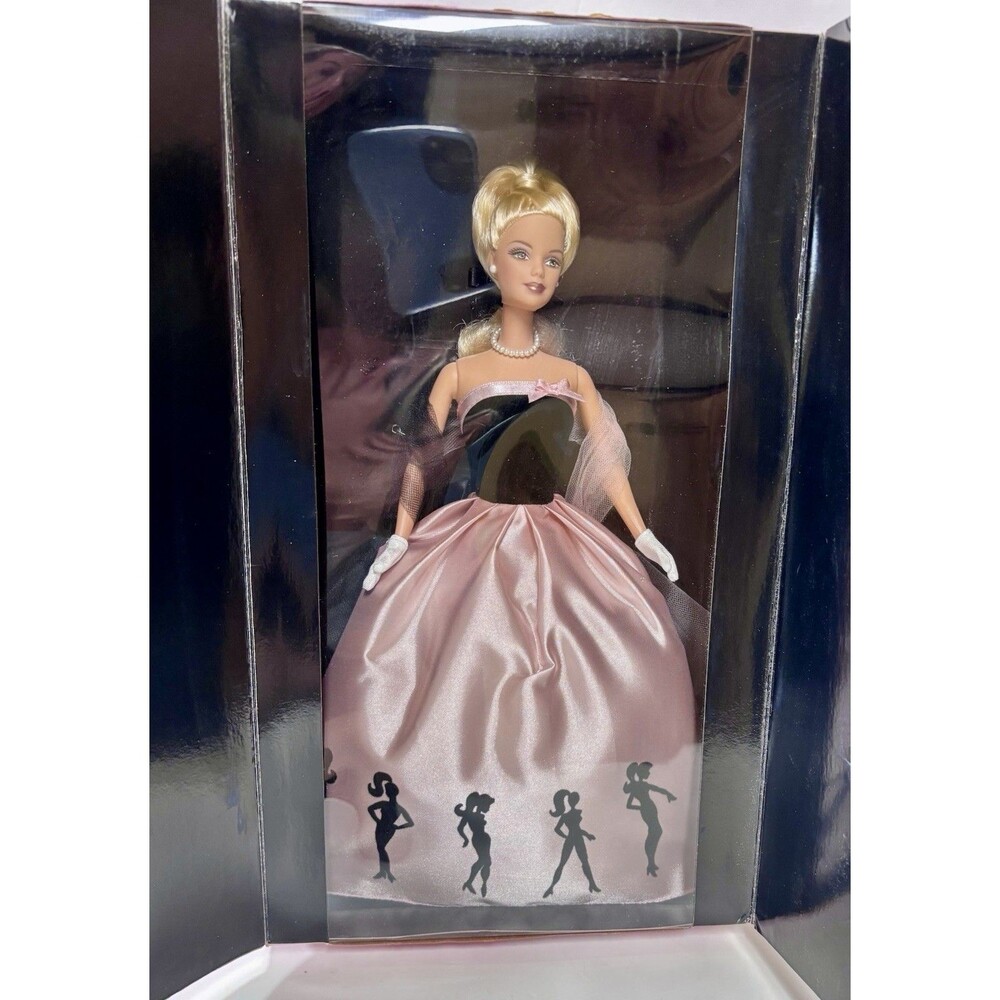 Barbie Timeless Silhouette Fashion Doll Vintage 2000 Mattel 1950s Pink Black New